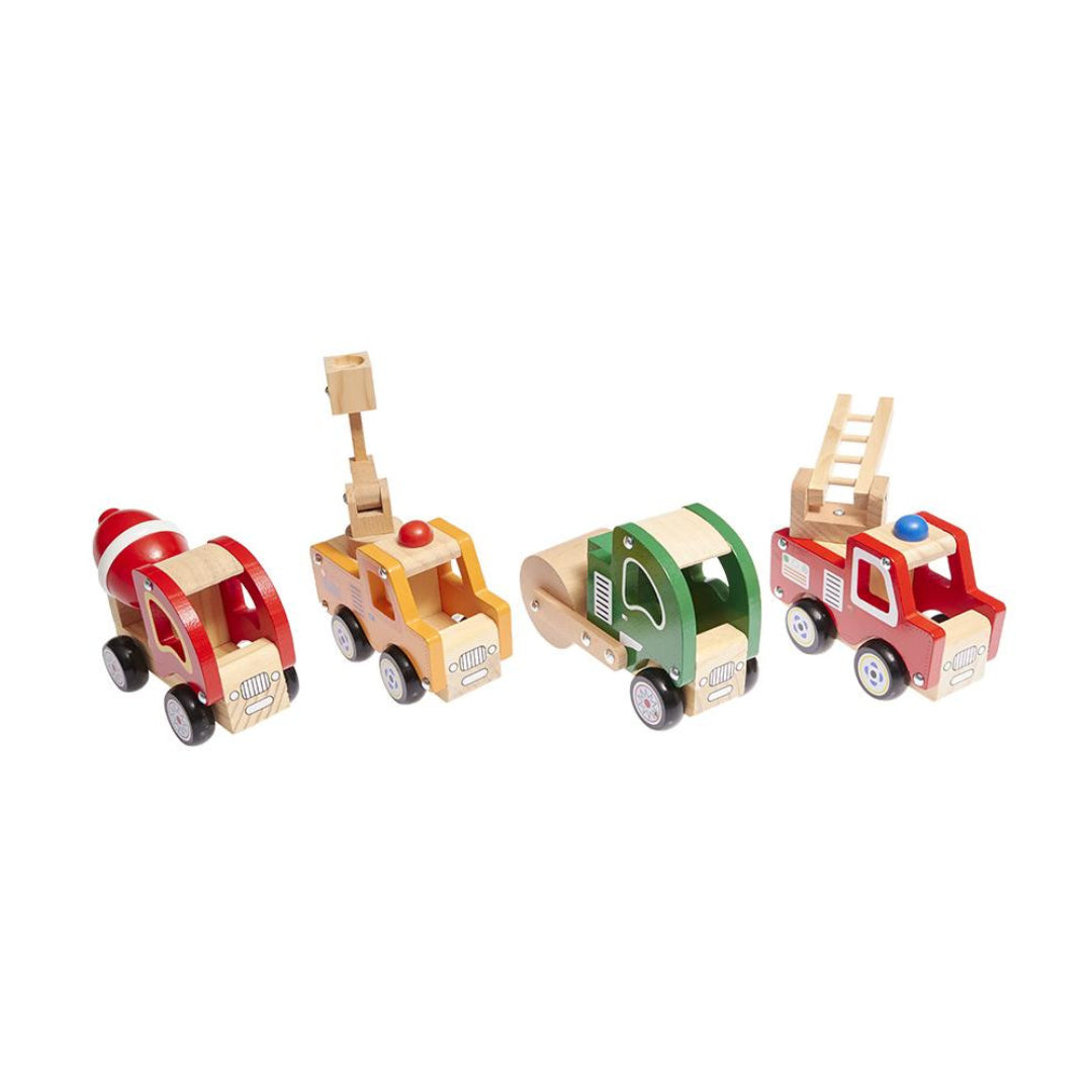 Autoveicoli giocattolo in legno - 4 modelli