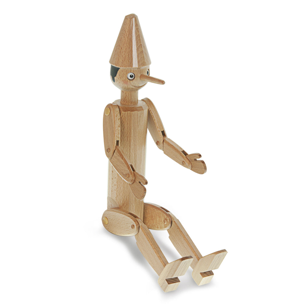 Burattino - Pinocchio in legno di faggio
