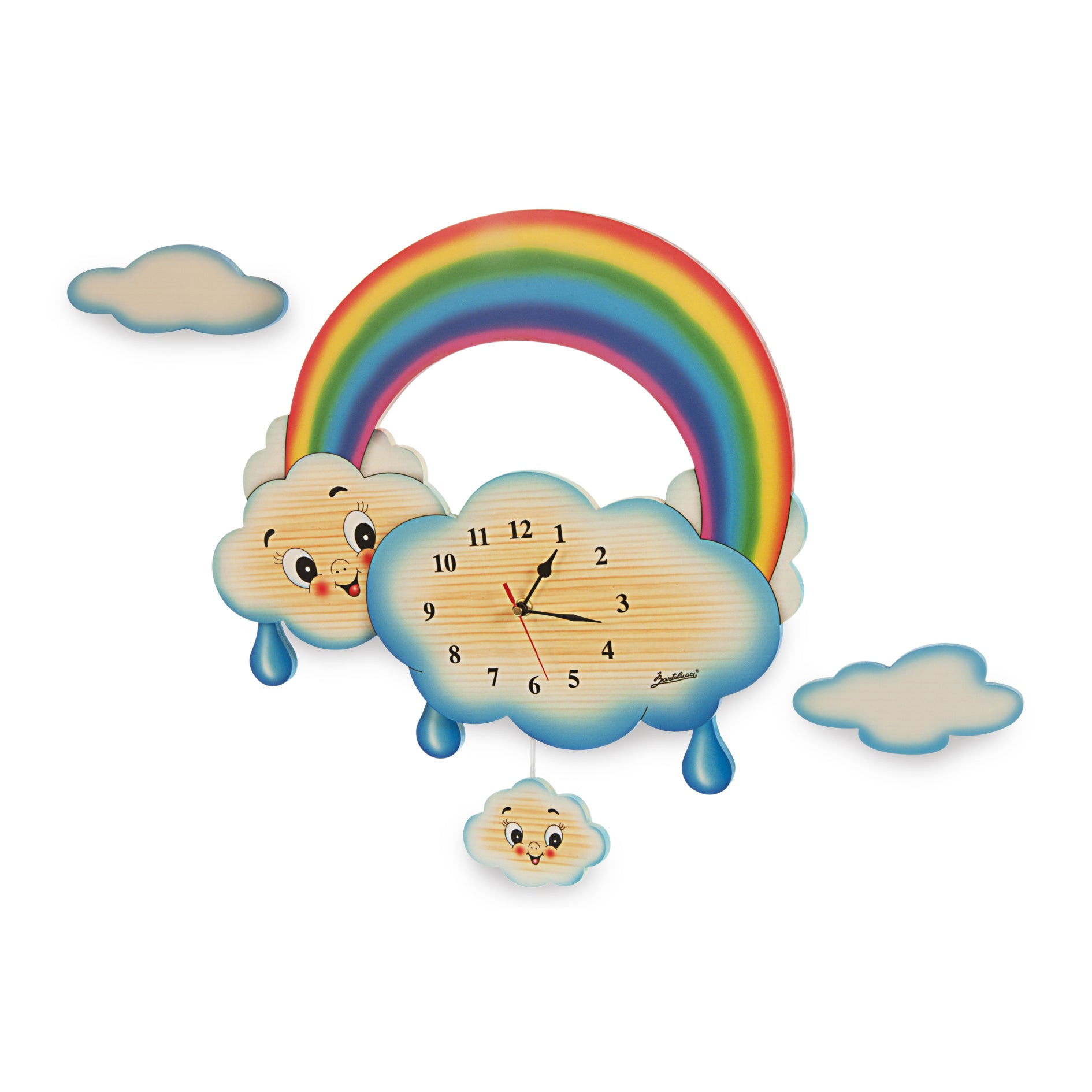 Orologio a pendolo da parete - Arcobaleno