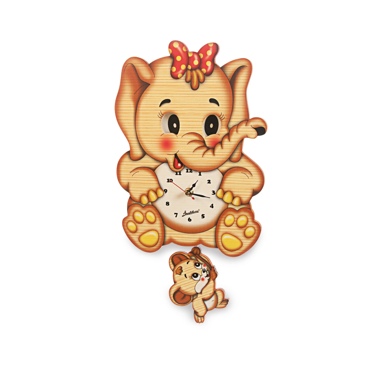 Orologio da parete con movimento occhi - Elefante