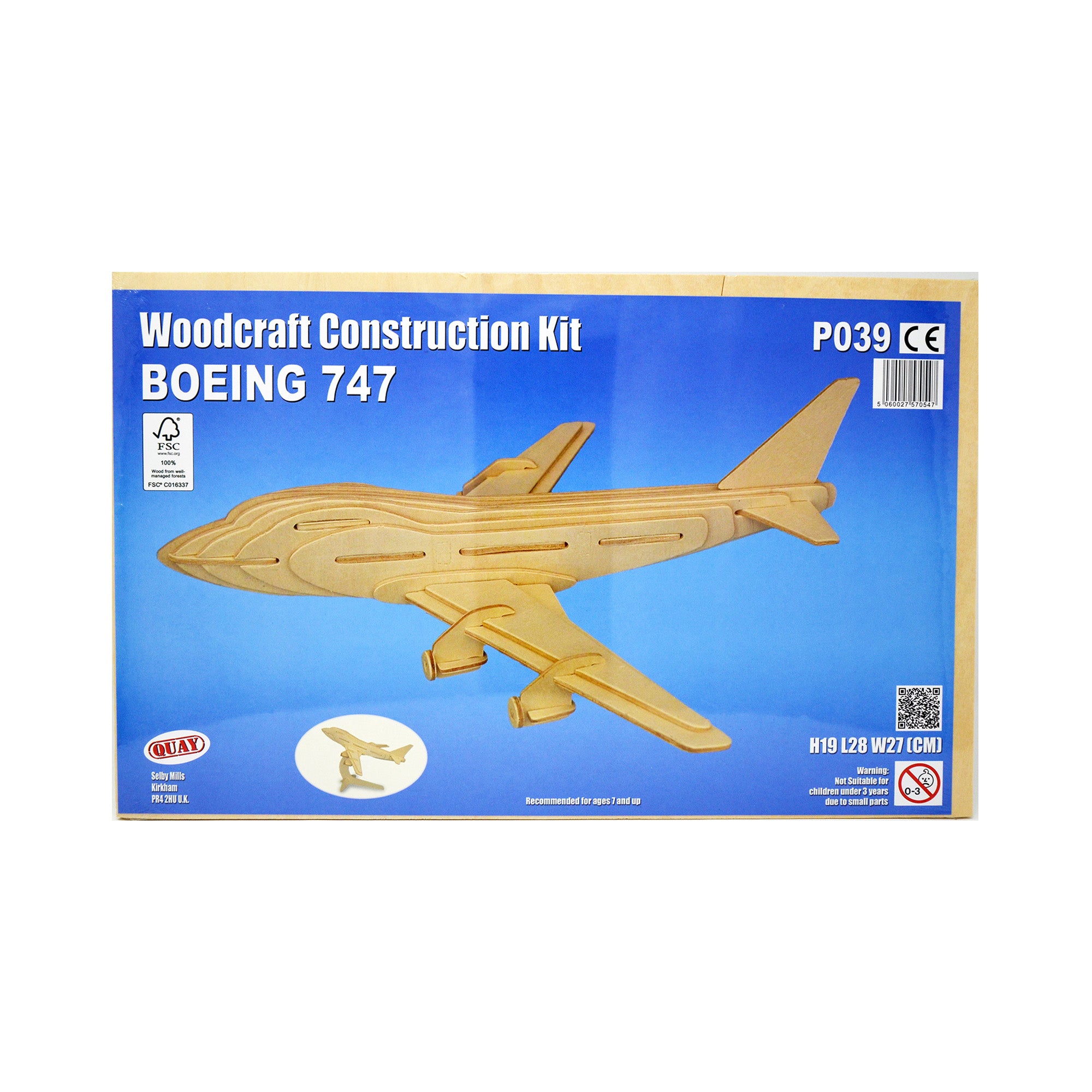 Puzzle tridimensionali in legno - Boeing 747