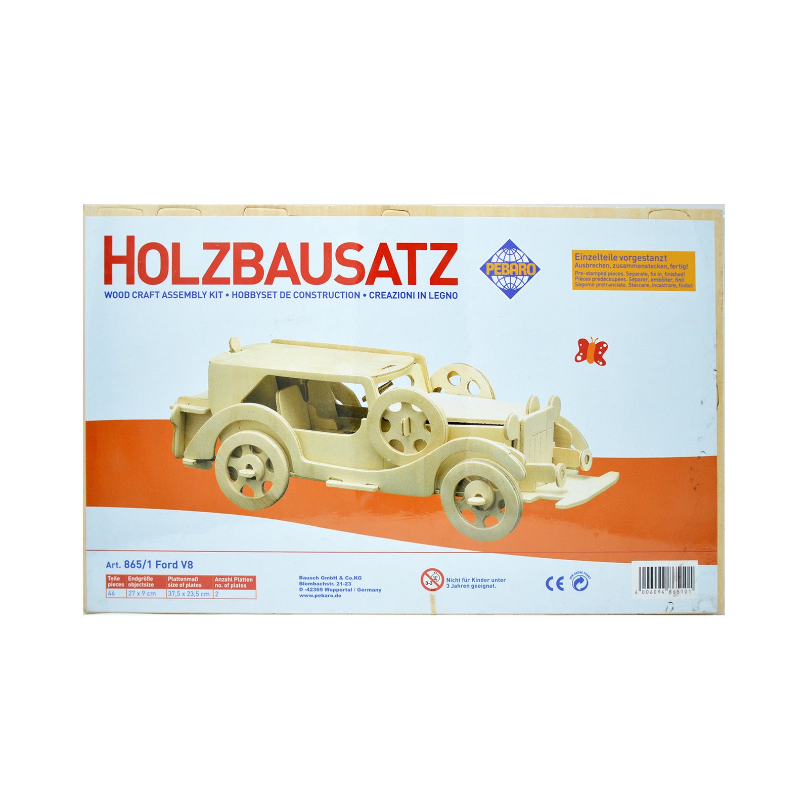 Puzzle tridimensionali in legno - Automobile Ford V8