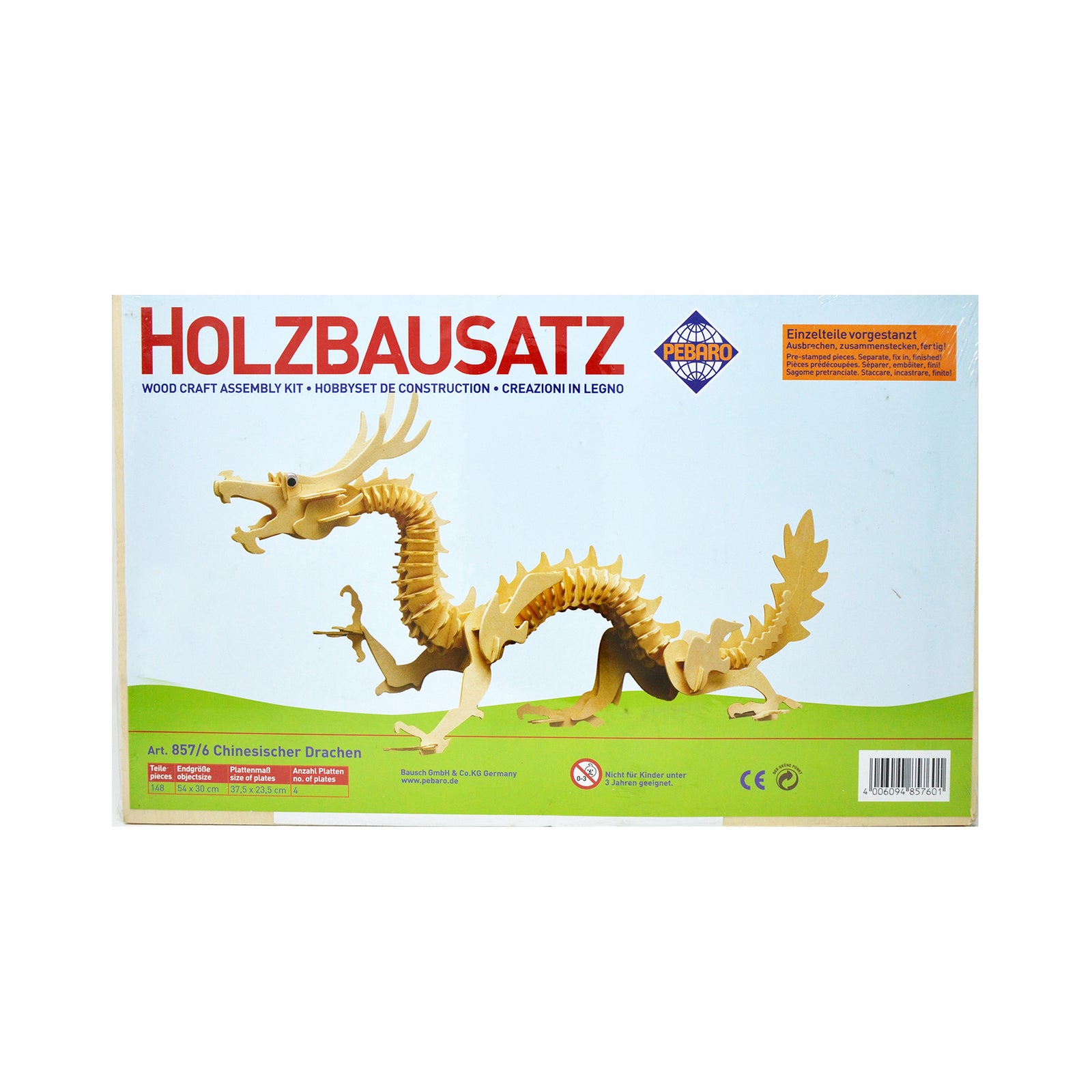 Puzzle tridimensionali in legno - Drago cinese