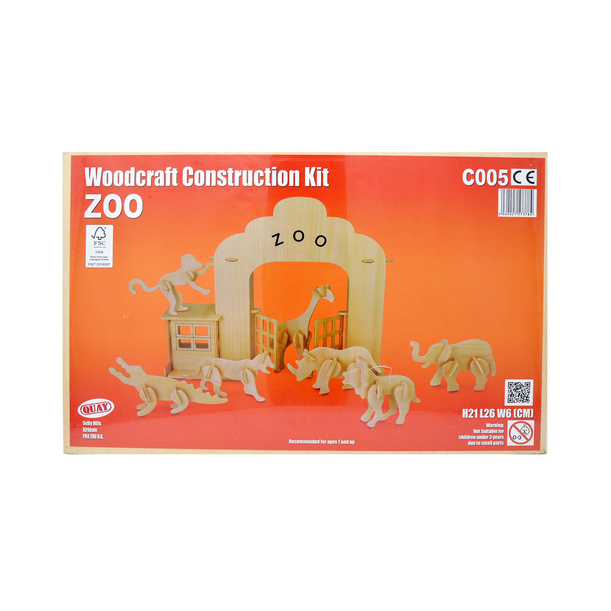 Puzzle tridimensionali in legno - Zoo