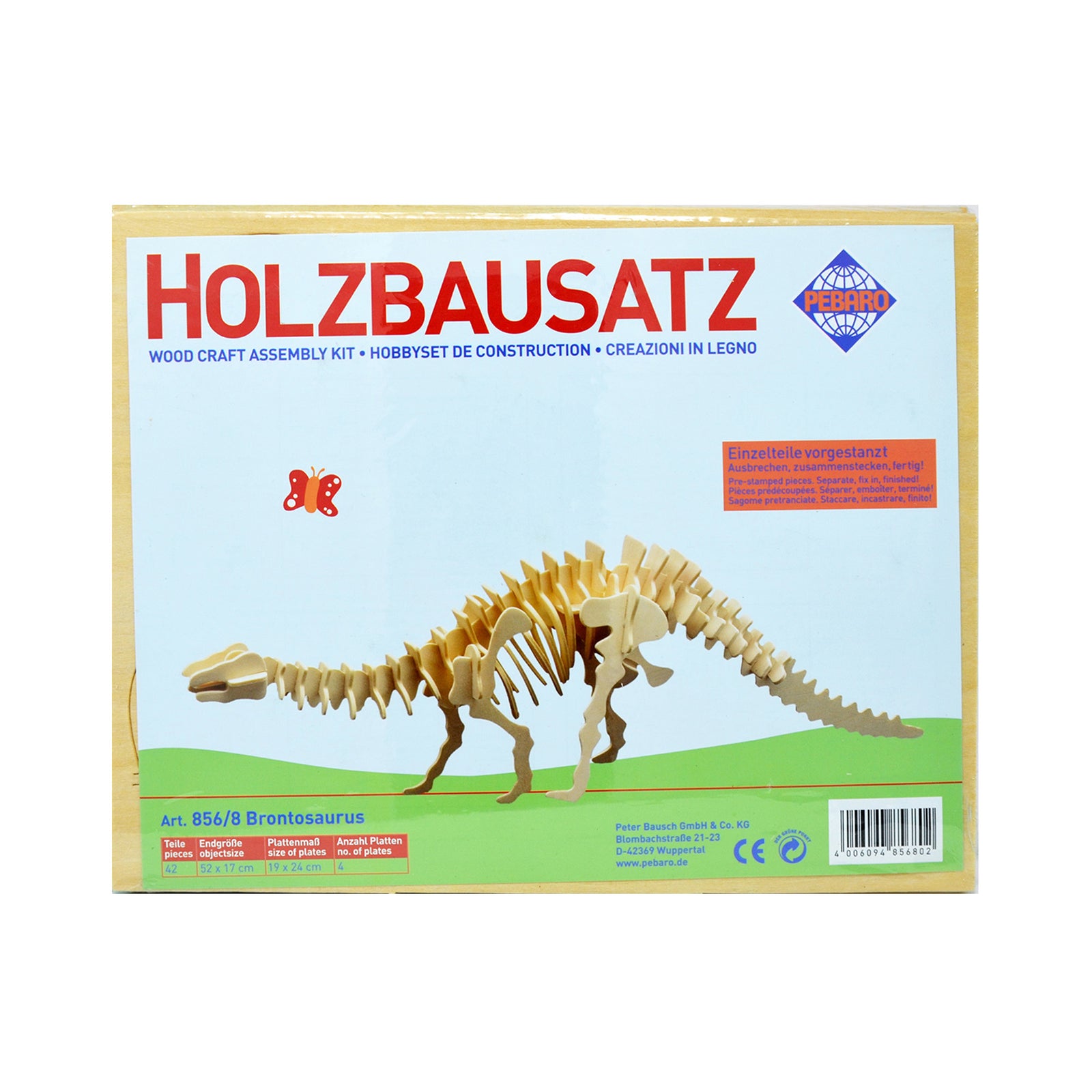 Puzzle tridimensionali in legno - Brontosauro