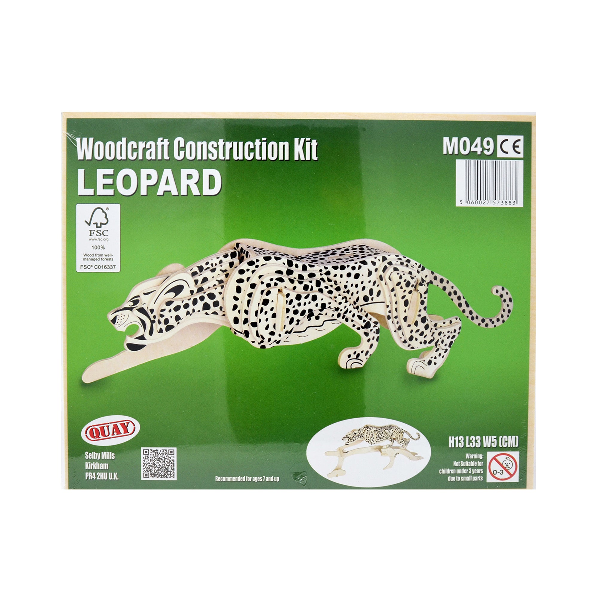 Puzzle tridimensionali in legno - Leopardo