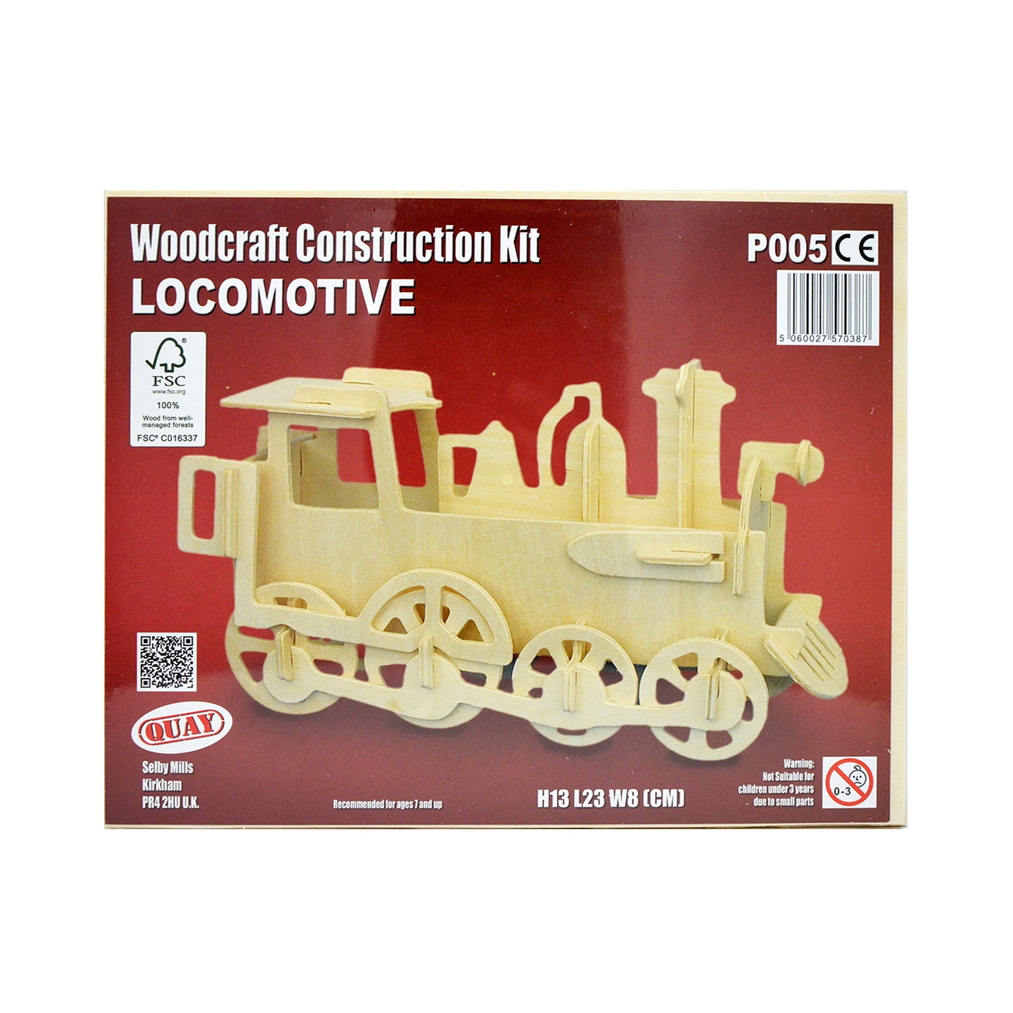 Puzzle treidimensionali in legno - Locomotiva