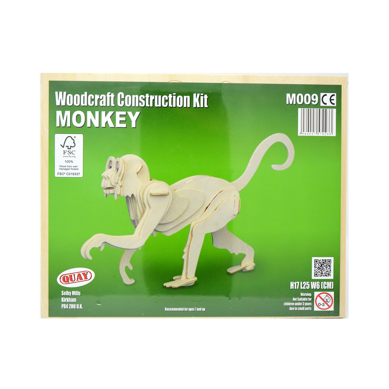 Puzzle tridimensionali in legno - Scimmia