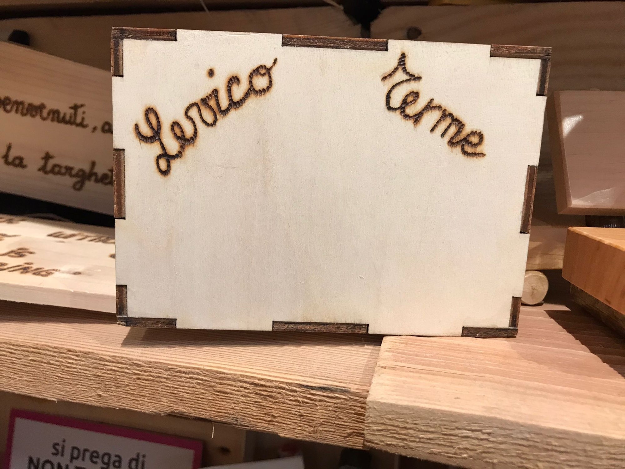 Scatola portaoggetti in Legno Personalizzabile